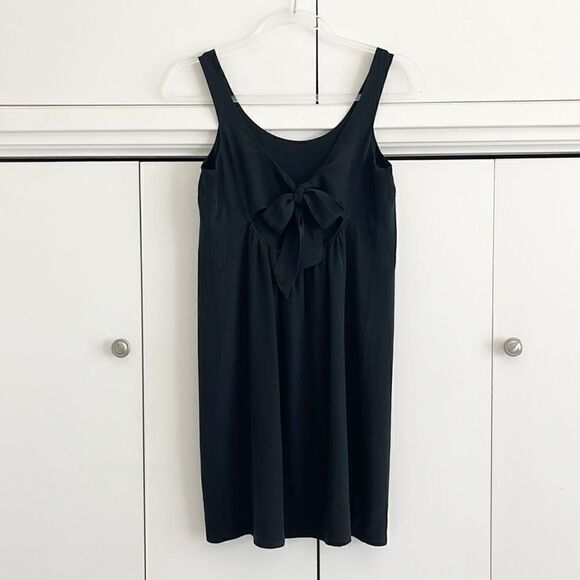 Madewell 100% Silk Lookout Open Back Bow Dress - Picture 5 of 9